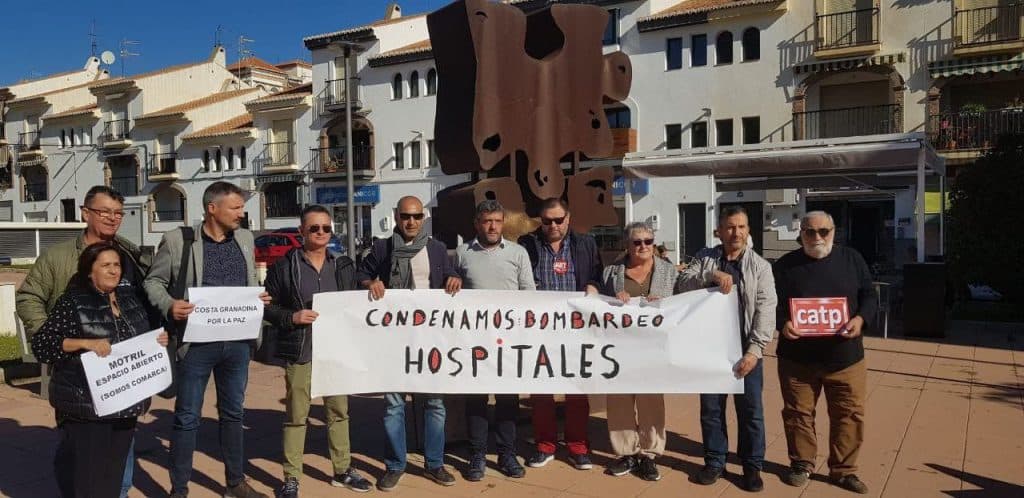 La Plataforma por la Paz Costa de condena los ataques a hospitales y a personal sanitario en Gaza
