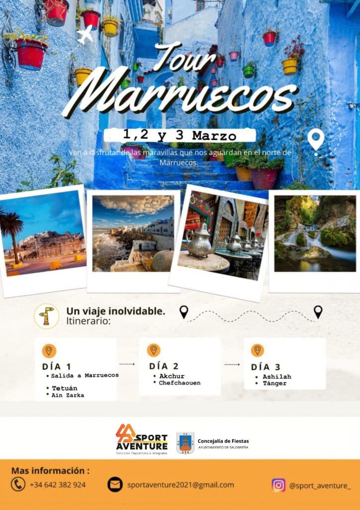 Las concejalías de Fiestas y Lobres organizan un viaje al  norte de Marruecos