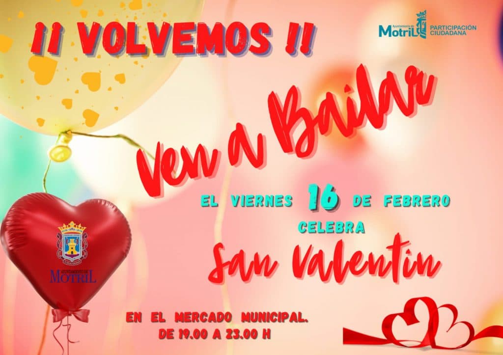 Vuelve a Motril la actividad ‘Ven a Bailar’ este viernes 16 de febrero