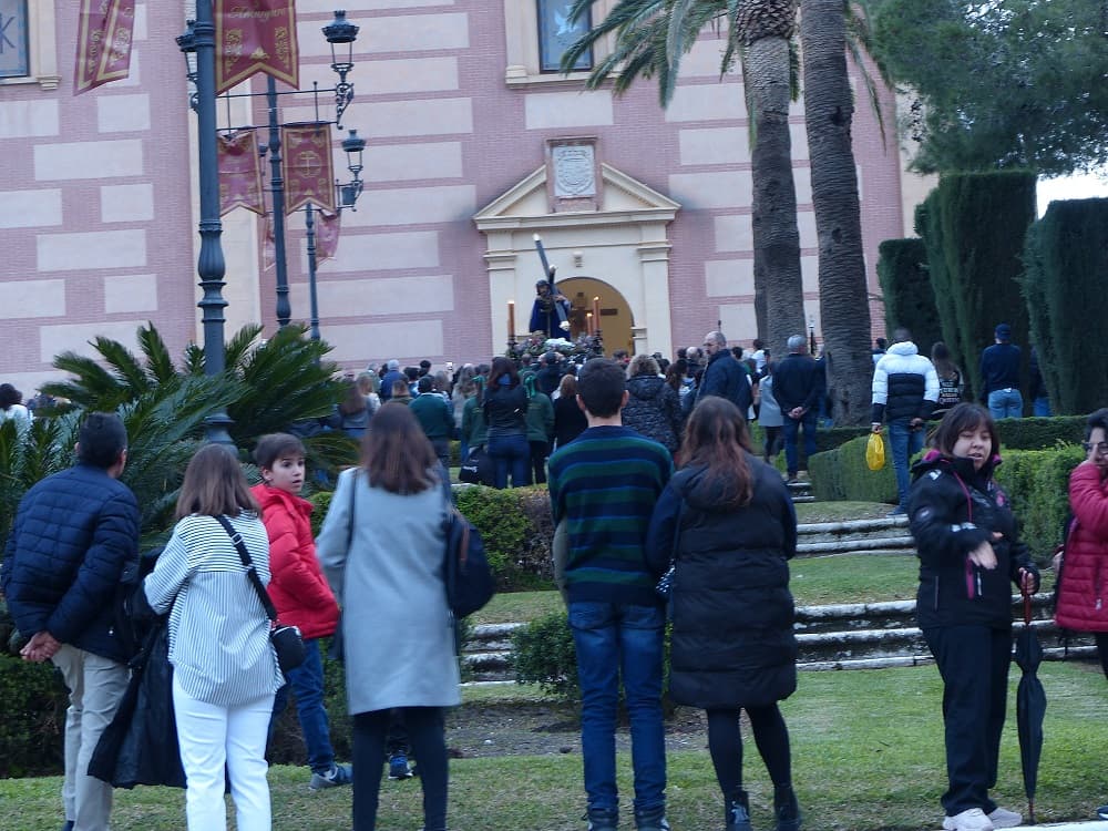 PASION EJERCITA SU ESTACIÓN DE PENITENCIA EN LA TARDE NOCHE DEL JUEVES SANTO