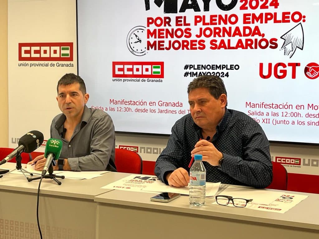 “Por el pleno empleo. Menos jornada, mejores salarios”, lema de CCOO y UGT para la manifestación del 1 de mayo
