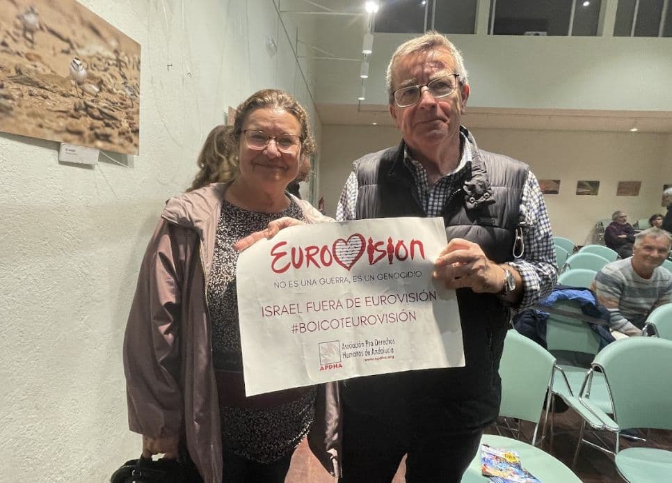 Más de 1.000 personas dan la cara en la campaña de APDHA para exigir que Israel sea excluido de Eurovisión