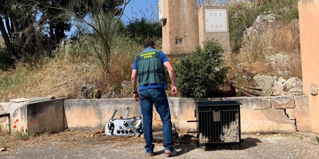 Desarticulada en Granada una banda criminal que robaba transformadores eléctricos para apoderarse del cable de cobre