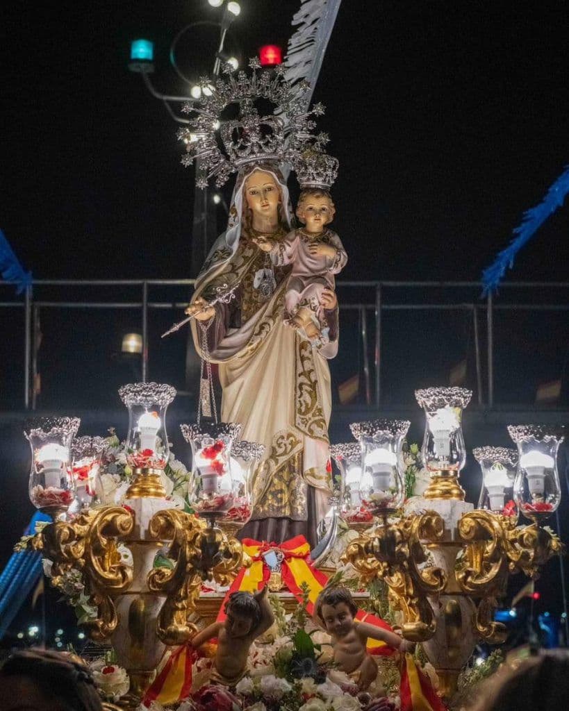 La Virgen del Carmen, patrona de los marineros y capitana del Puerto de Motril, tendrá su novena del 7 al 15 de julio