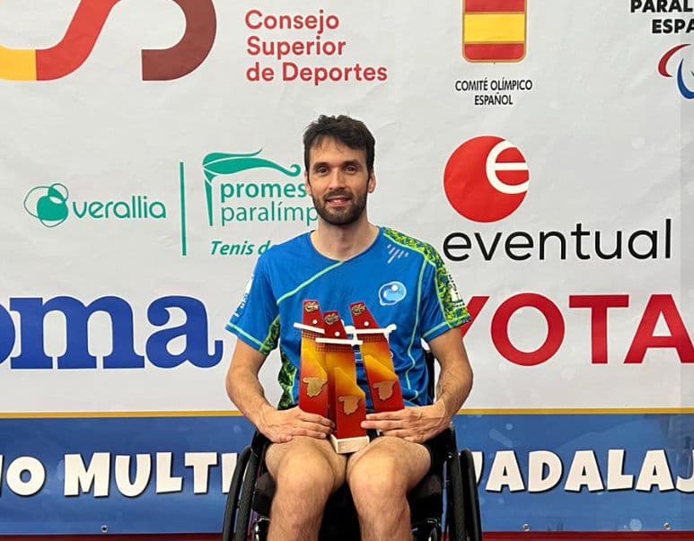 El motrileño Daniel Rodríguez conquista el Triplete de Oro en el Campeonato de España de Tenis de Mesa