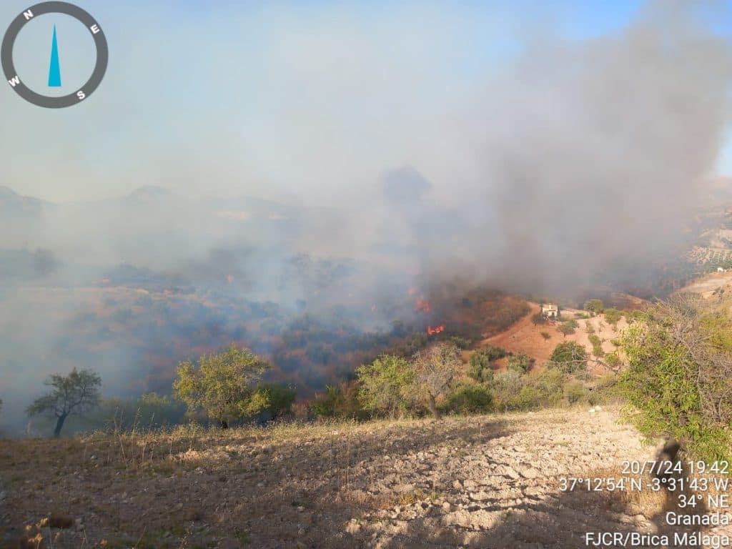 Desactivada la fase de preemergencia del Plan Infoca por el incendio de Víznar