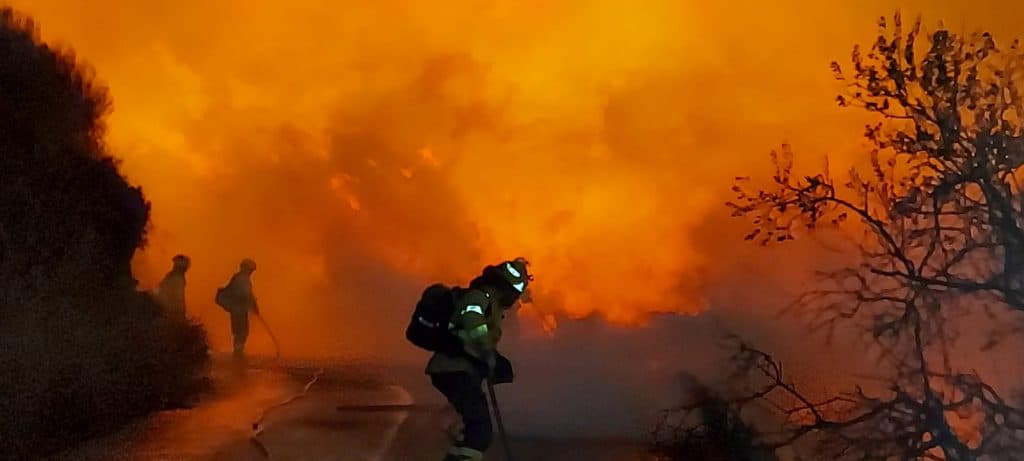 El incendio de Almuñécar se da por estabilizado, tras más de 20 horas de duro trabajo