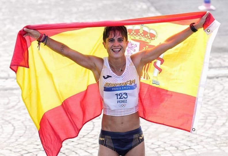 La granadina de Orce María Pérez consigue morder la plata olímpica en 20 km. marcha en los JJOO París 2024