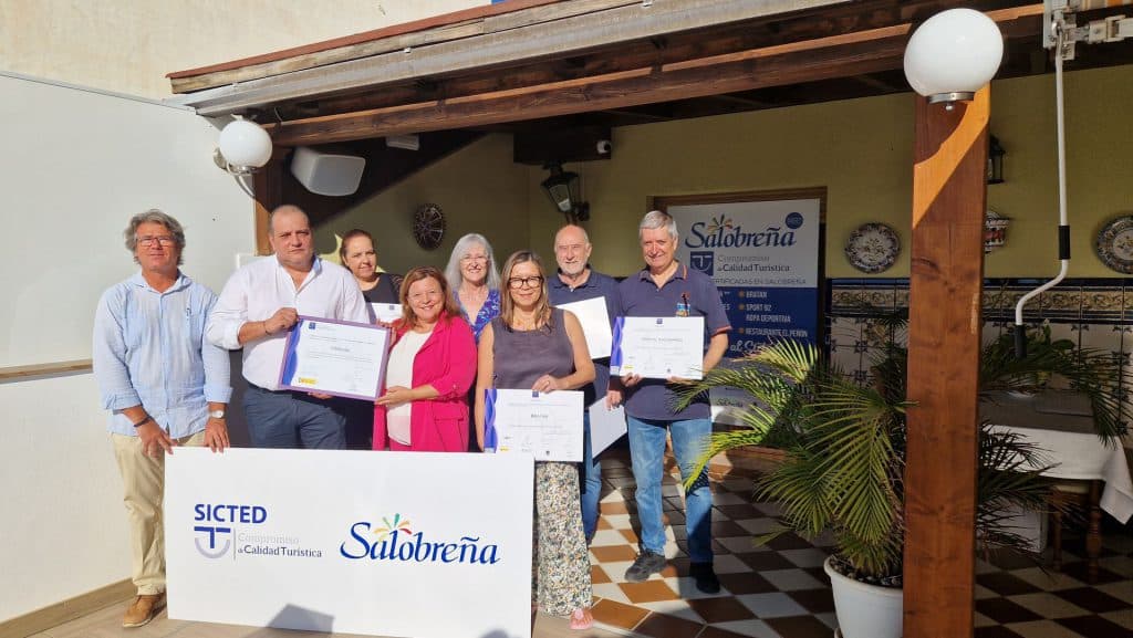Salobreña conmemora el Día Mundial del Turismo con la entrega de nuevas distinciones SICTED