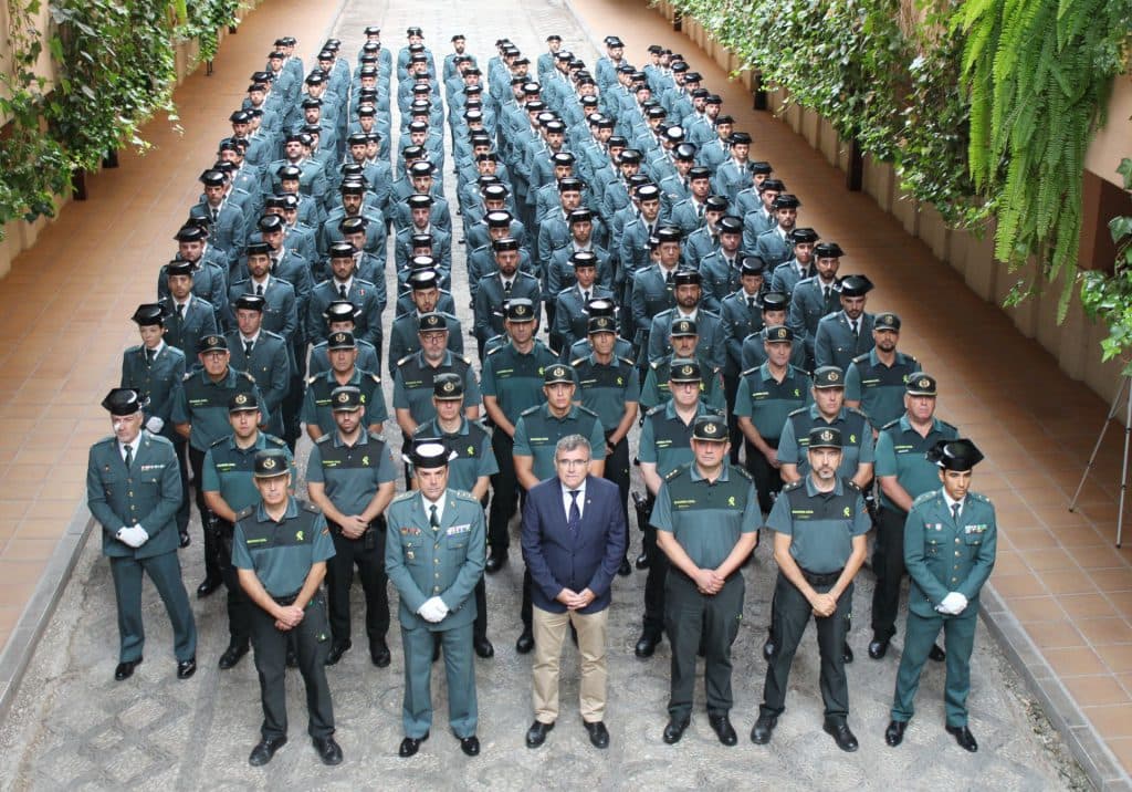 158 guardias civiles alumnos se incorporan a la Comandancia de Granada