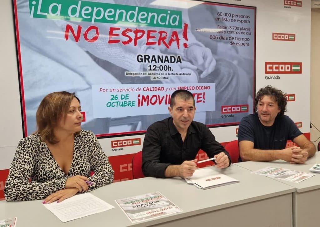 CCOO denuncia que la Junta de Andalucía “esconde” a más de 8.000 granadinos de la lista de espera de las dependencias