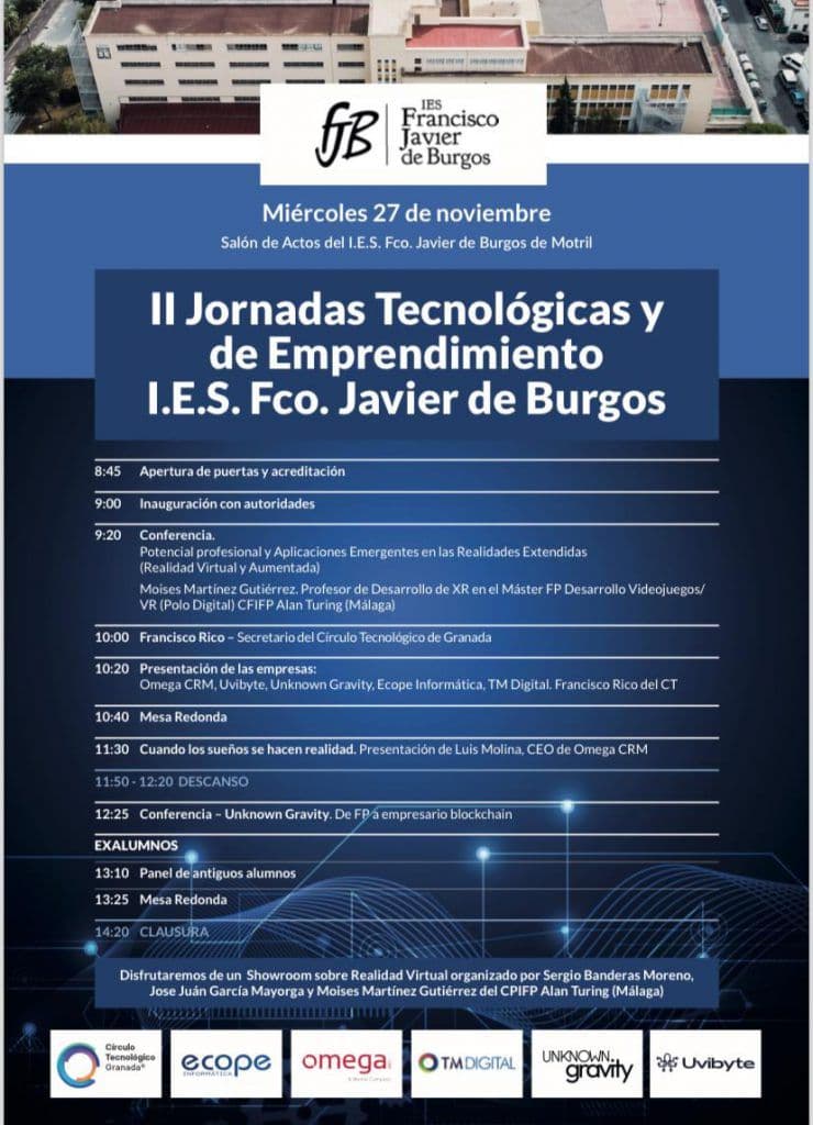 II Jornadas Tecnológicas y de Emprendimiento del IES Fco. Javier de Burgos de Motril