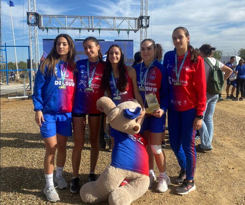5 pódiums para el Club Atletismo Delsur – Cooperativa La Palma brilla en el Campeonato de Andalucía de Campo a Través