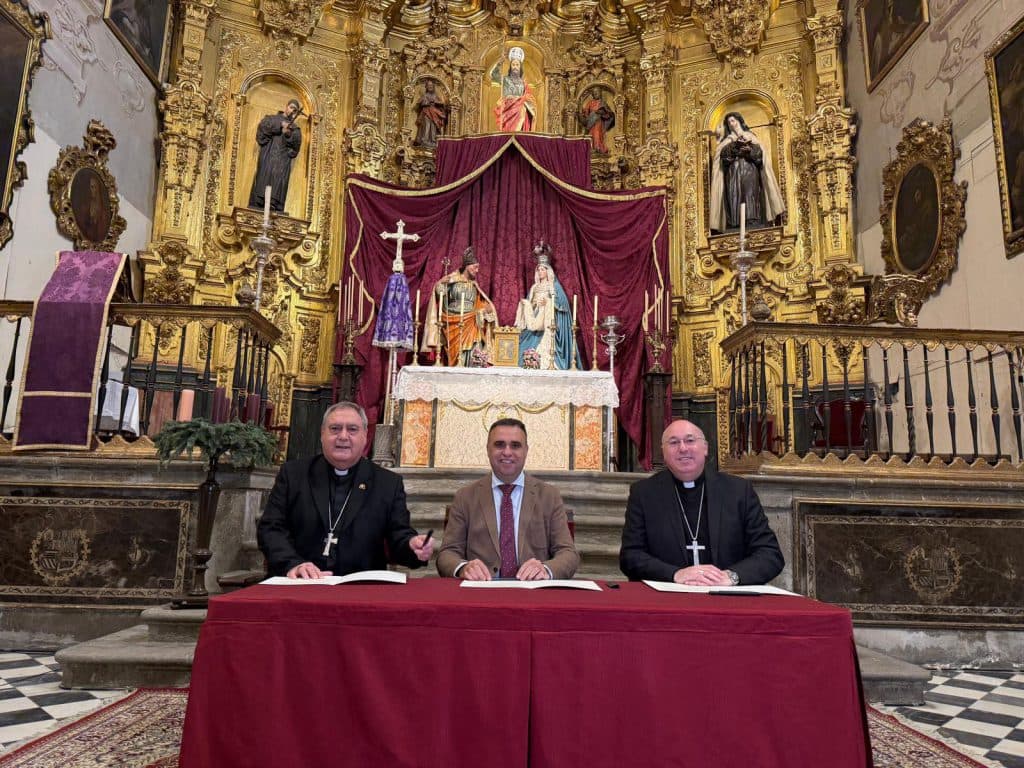 Diputación sella un acuerdo de colaboración con la Archidiócesis de Granada y la Diócesis de Guadix para la conservación de iglesias en la provincia