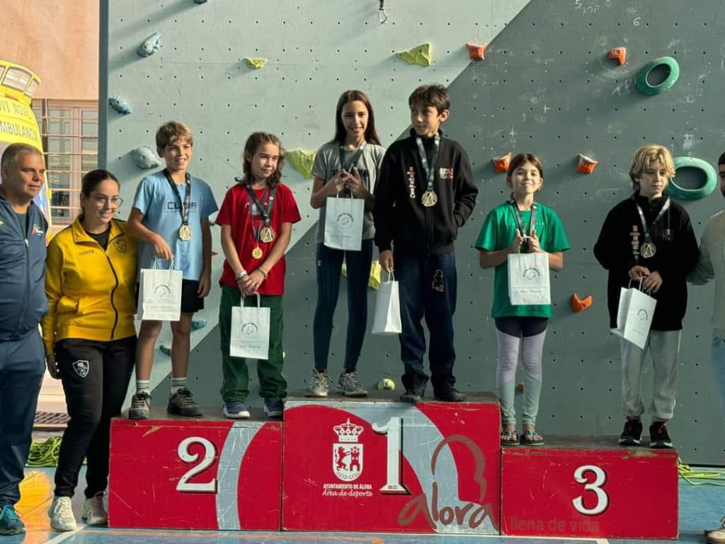 La motrileña Daniela Jódar García, tercera en la última prueba de la Copa Andaluza de Escalada de Dificultad en Álora