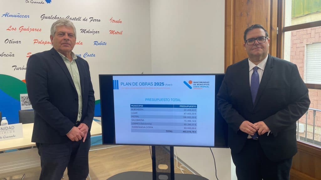 Mancomunidad de la Costa Tropical invierte 402.510,78€ € en la 1ª fase del Plan de Obras 2025