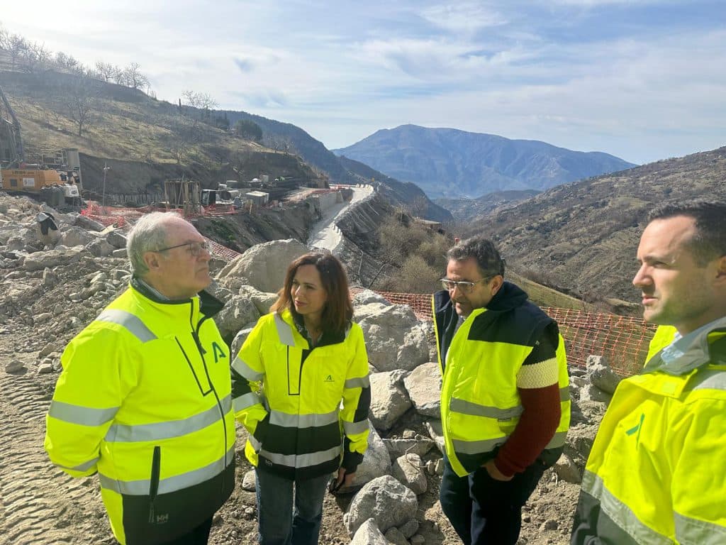 La Junta avanza en la reparación de la carretera de acceso a Capileira, que supera el 80% de ejecución