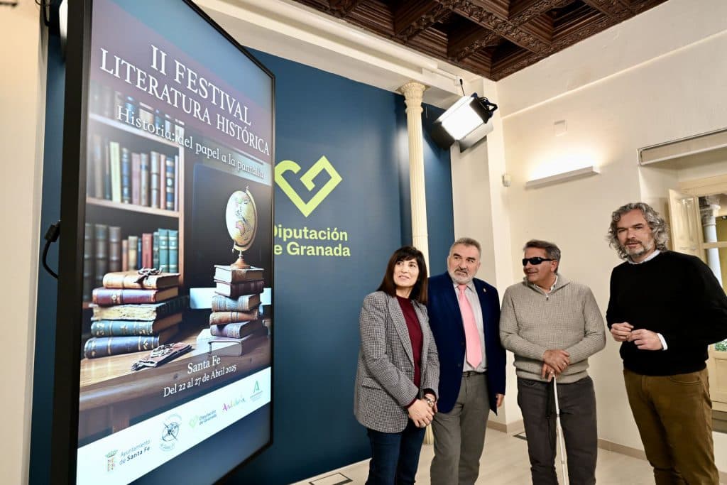 Diputación impulsa el II Festival de Literatura Histórica de Santa Fe, una cita cultural para todos los públicos