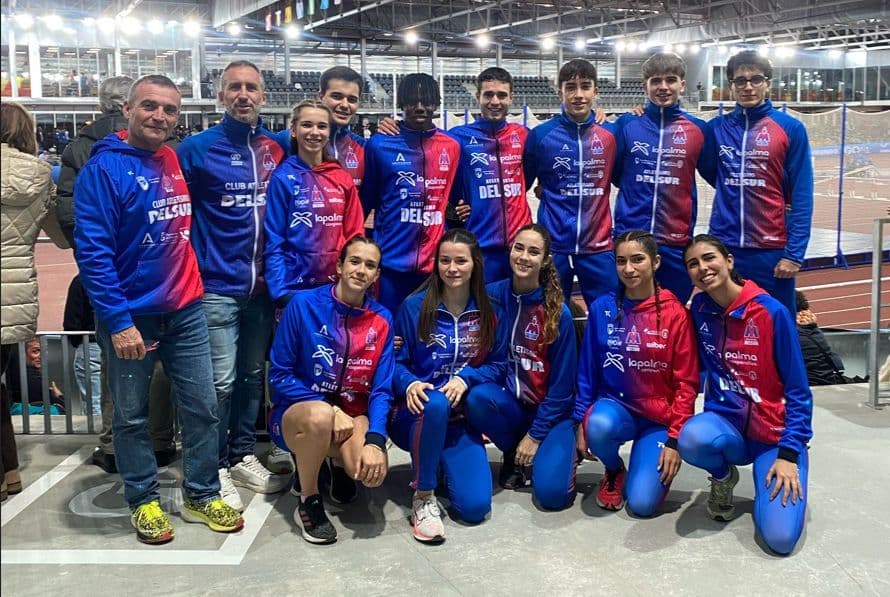 Cinco atletas Sub16 del Club DELSUR – Cooperativa La Palma cierran la temporada en pista cubierta
