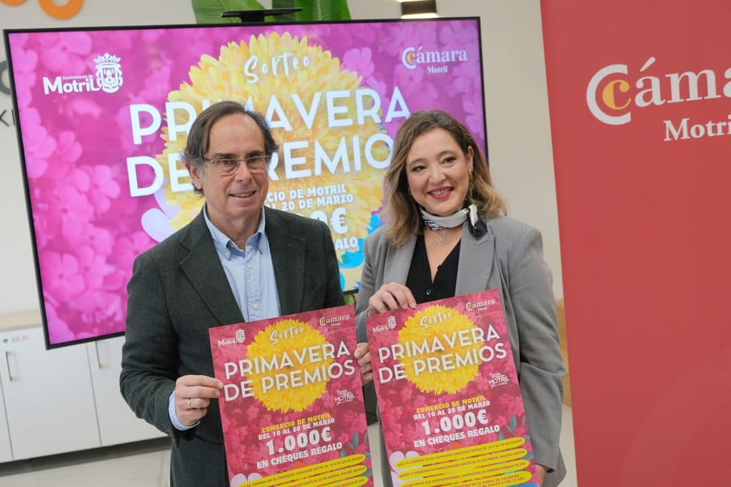 La Cámara de Motril lanza ‘Primavera de Premios’, una campaña para el comercio local con 1.000€ en cheques regalo