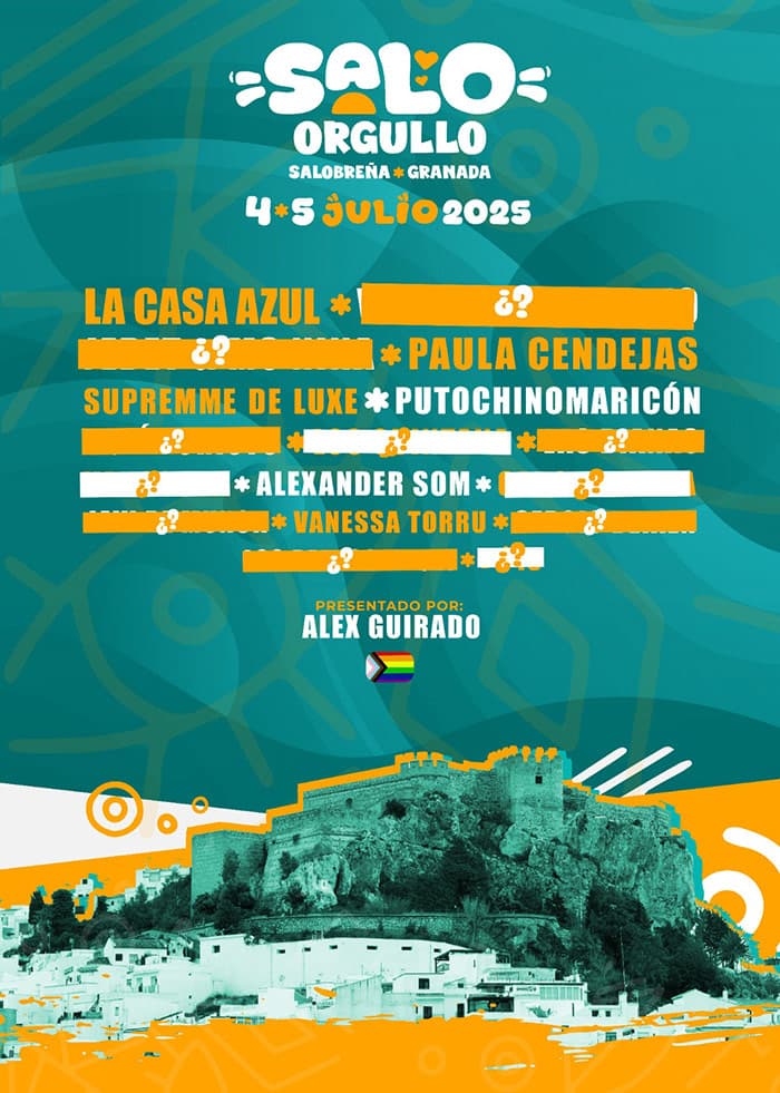 La Casa Azul, Paula Cendejas, Supremme De Luxe, Putochinomaricón, Alexander Som y Vanessa Torru, primeras confirmaciones de SALO Orgullo 2025