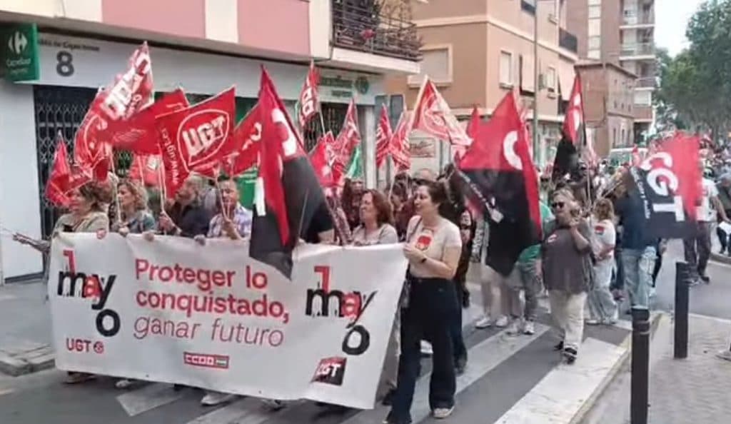 1º de mayo de reivindicación en Motril en defensa de los derechos laborales y sociales