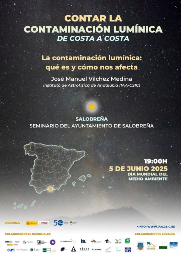 Salobreña se suma a la iniciativa divulgativa ‘Contar la contaminación lumínica de costa a costa’ por el Día Mundial del Medio Ambiente