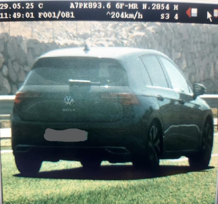 Detenido por circular a 204 km/h en un tramo limitado a 100 km/h a su paso por Motril