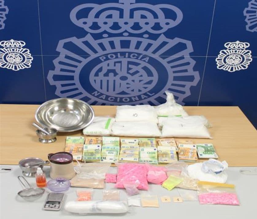 Desarticulada en Granada organización criminal dedicada a la fabricación y distribución de drogas de diseño