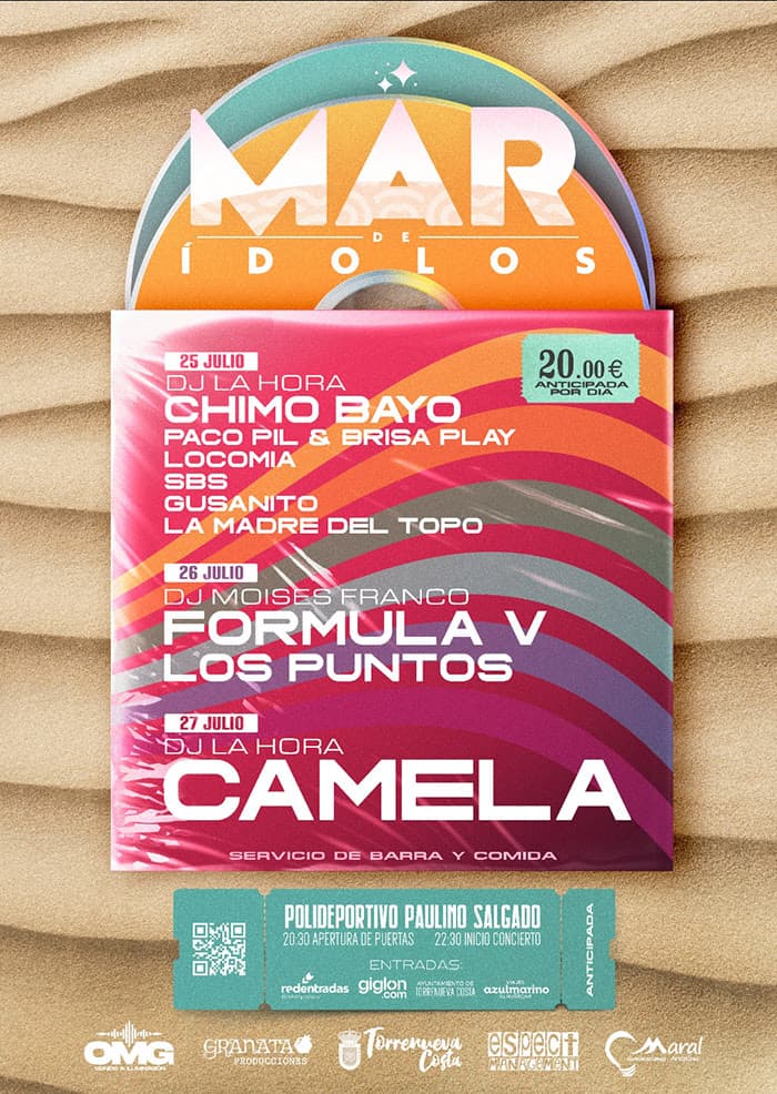Festival Mar de Ídolos: del 25 al 27 de julio en Torrenueva Costa