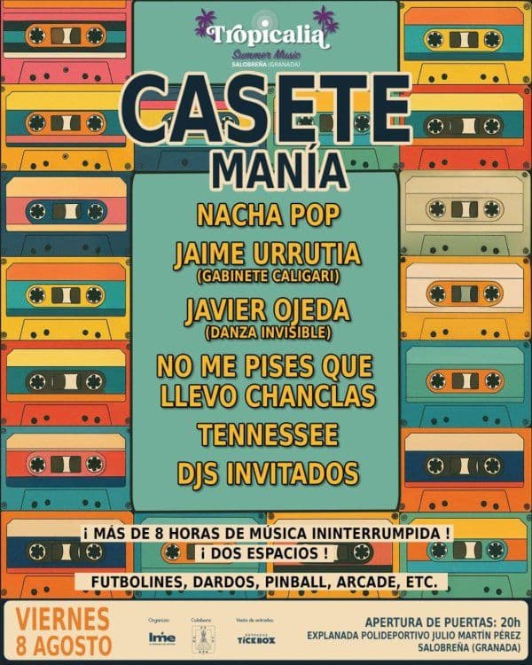 Hoy viernes en Tropicalia Summer Music: Casete Manía