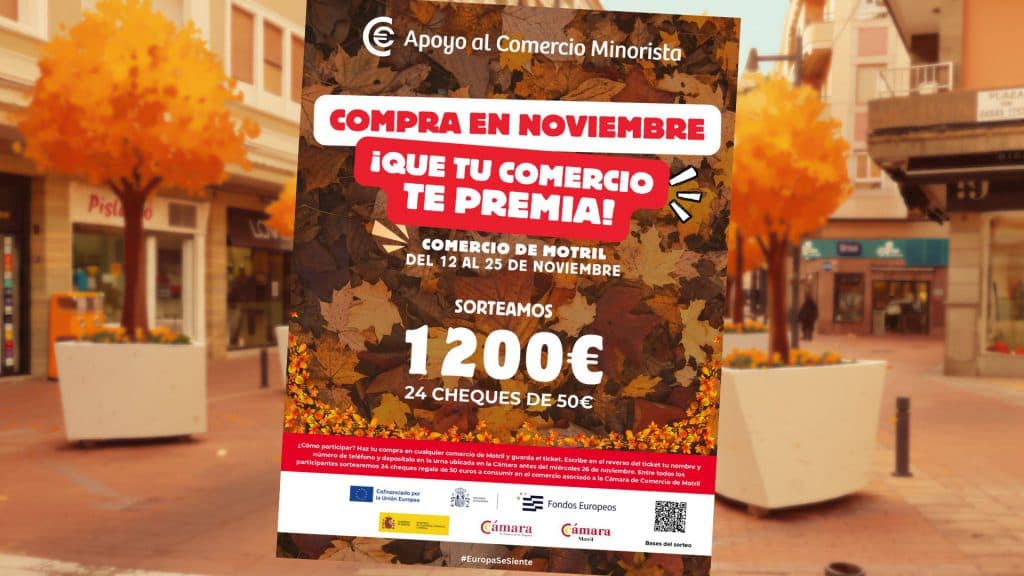 La Cámara de Motril presenta «Compra en noviembre, ¡que tu comercio te premia!», una campaña para dinamizar el comercio minorista