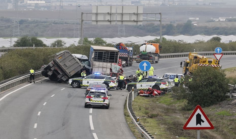 Mortal siniestro en Guillena: tres fallecidos en un accidente de tráfico en la A-66