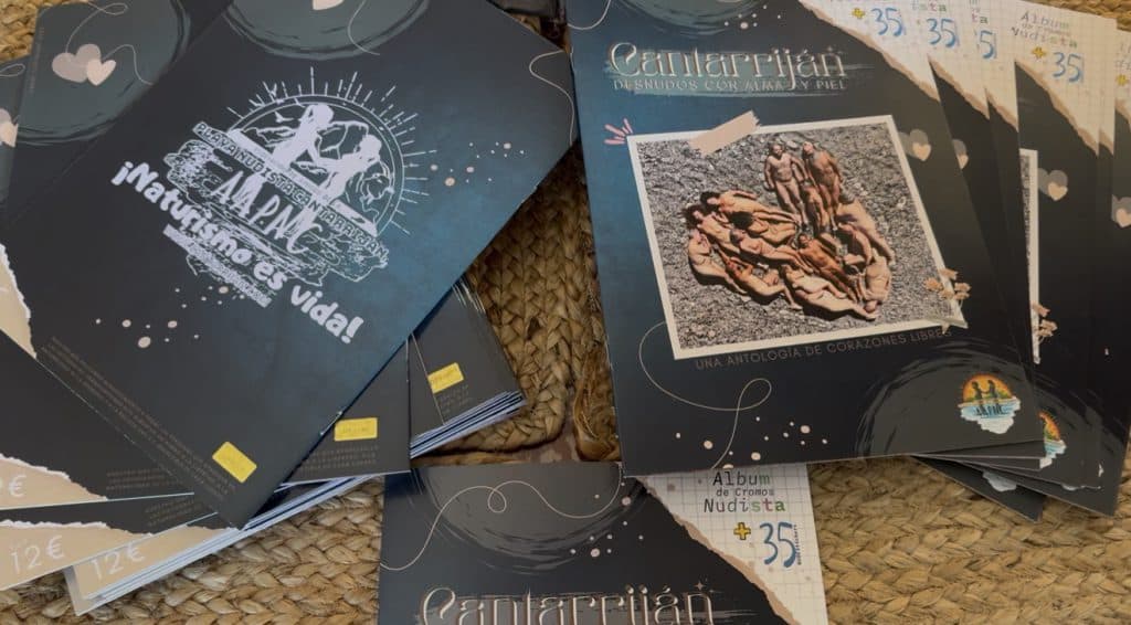 Cantarriján celebra su 8º aniversario con el primer álbum de cromos nudista de la historia