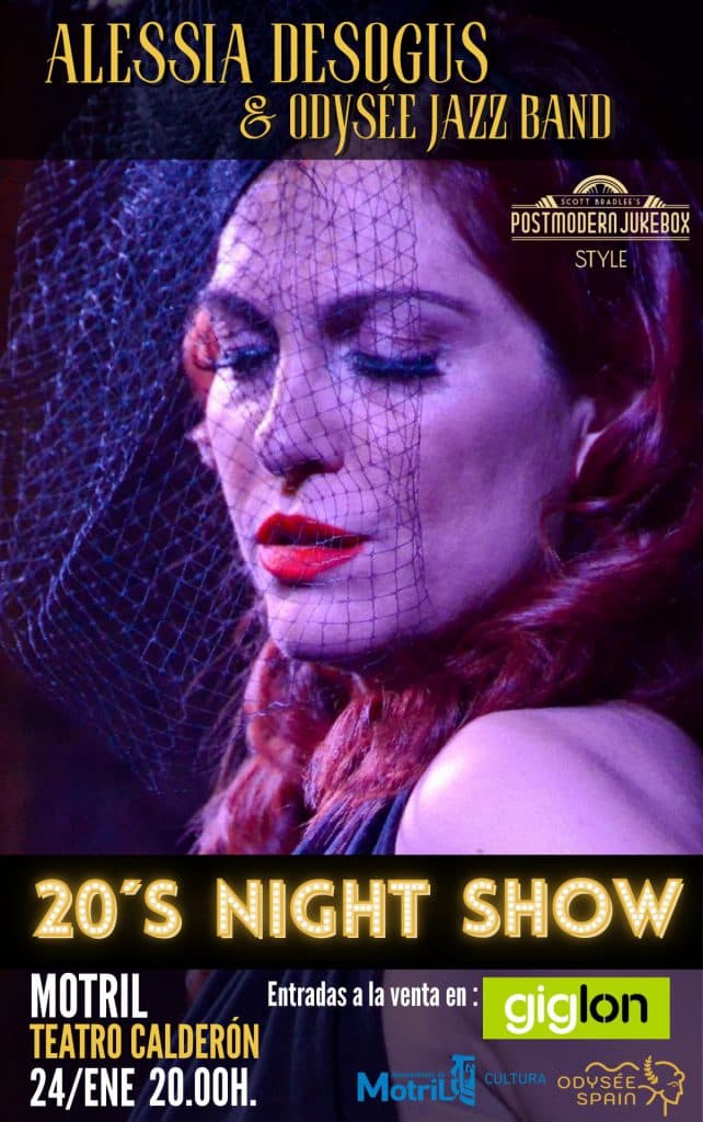 Hoy abre el ciclo ‘6 estilos, 1 objetivo’ Alessia Desogus & Odysée Jazz Band y su espectáculo “20’s Night Show”