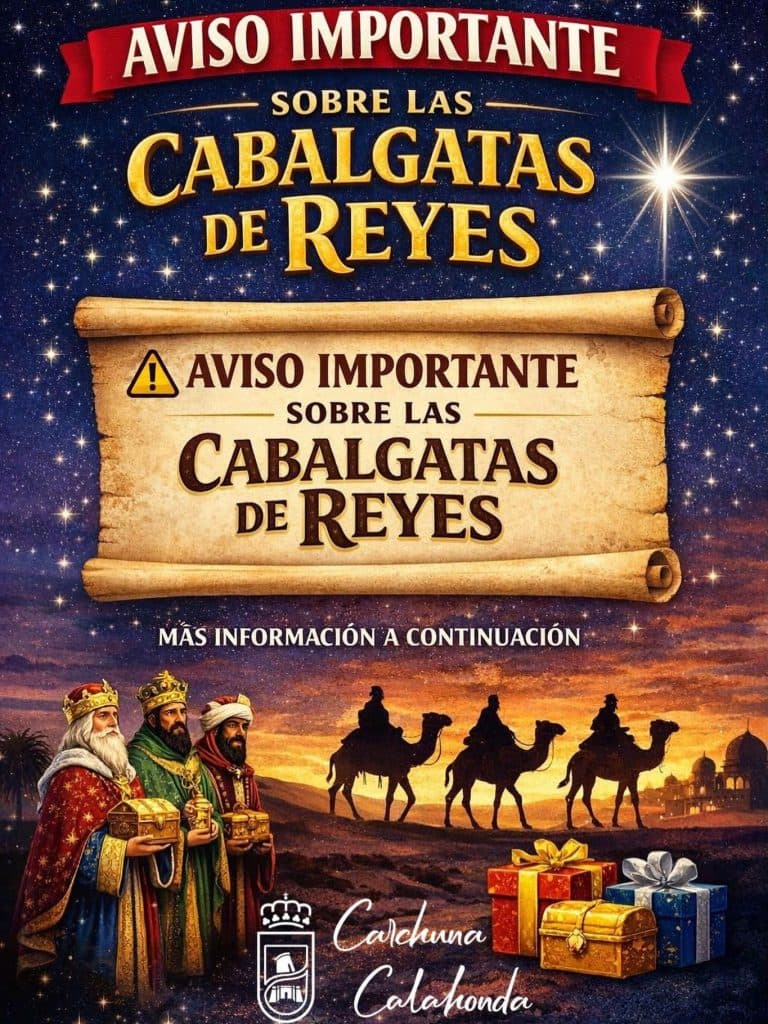 Carchuna – Calahonda informa de los cambios en sus Cabalgatas de Reyes Magos