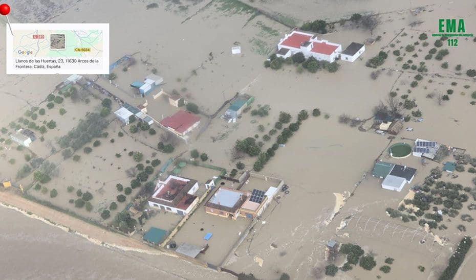 La EMA pide evitar desplazamientos ante el fuerte impacto de la borrasca en la red de carreteras