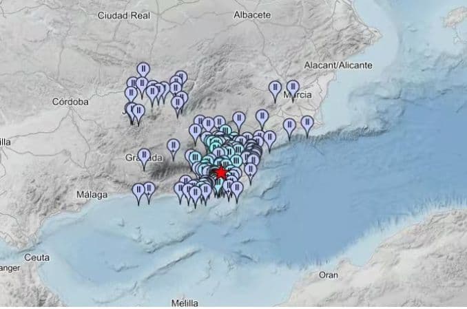 Terremoto de magnitud 4,3 con epicentro en Tabernas sentido en Almería, Granada, Jaén y Murcia