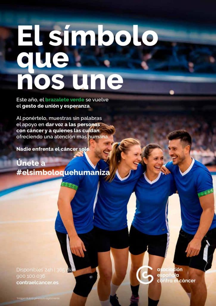 El deporte español se une para avanzar en una atención más humana e integral del cáncer con el Brazalete de la Esperanza