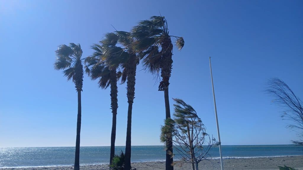Aemet activa aviso amarillo por fenómenos costeros y fuertes vientos en la Costa Tropical