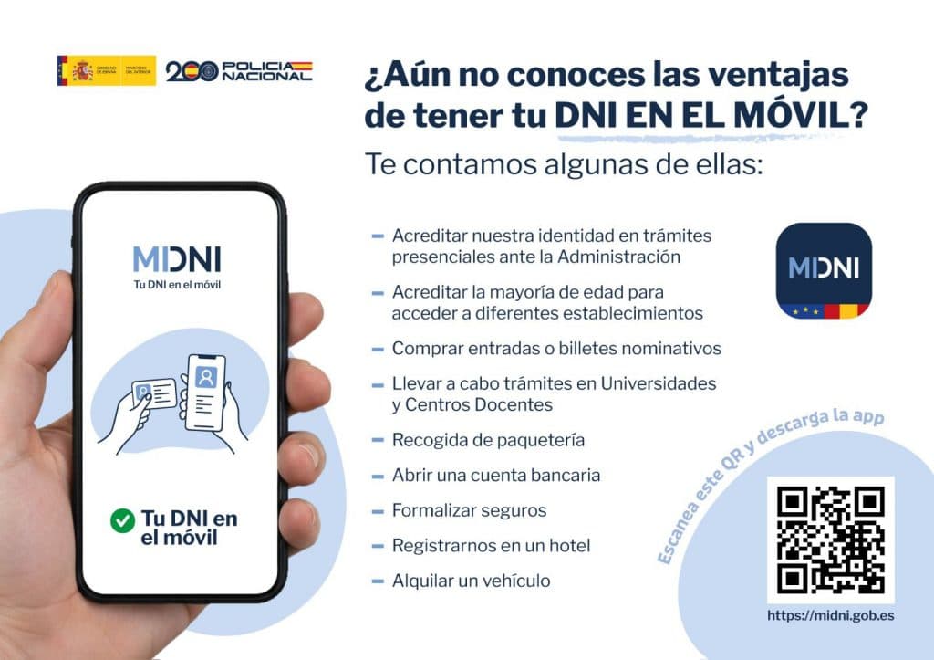 La aplicación MiDNI permite a los ciudadanos identificarse con la garantía de la Policía Nacional