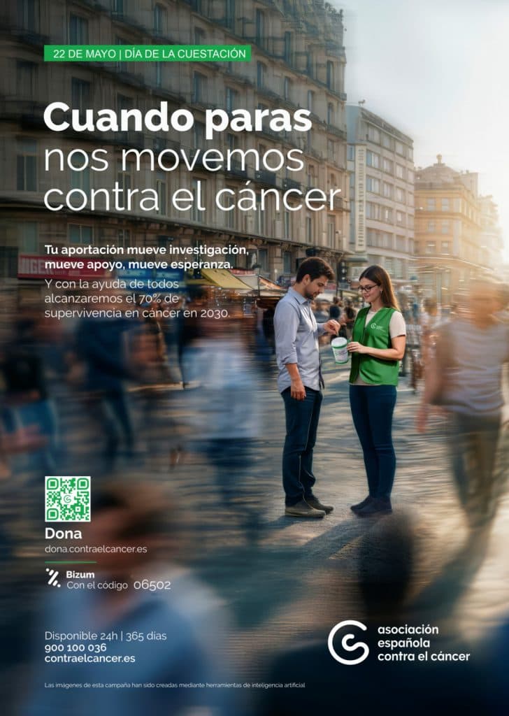 La Asociación Española contra el Cáncer en Motril hará su cuestación el 22 de mayo, bajo el lema: «Cuando paras nos movemos contra el cáncer»