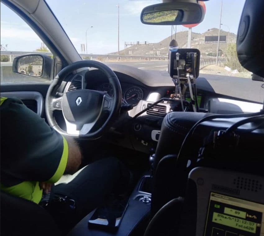 A-7 (Motril): Circulaba a 190 km/h en un tramo limitado a 100 km/h