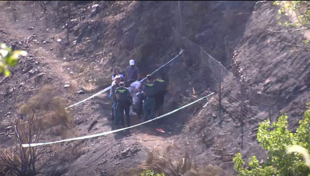 Hallan muerto a un hombre de 90 años en el incendio forestal declarado en Soportújar