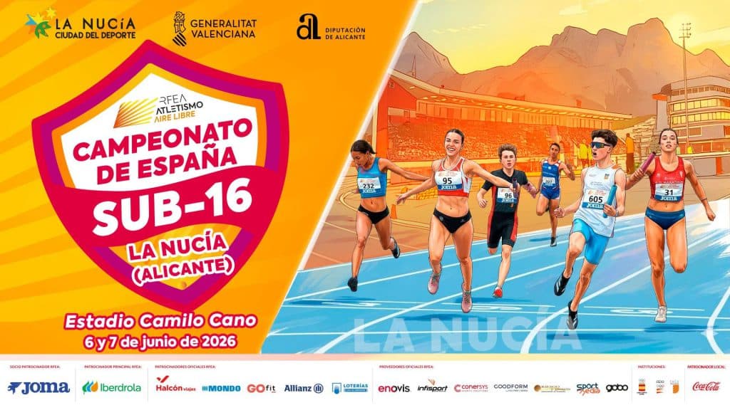 El Atletismo DELSUR-Cooperativa La Palma se presenta en La Nucía como tercer club de España con más atletas clasificados en el nacional Sub16