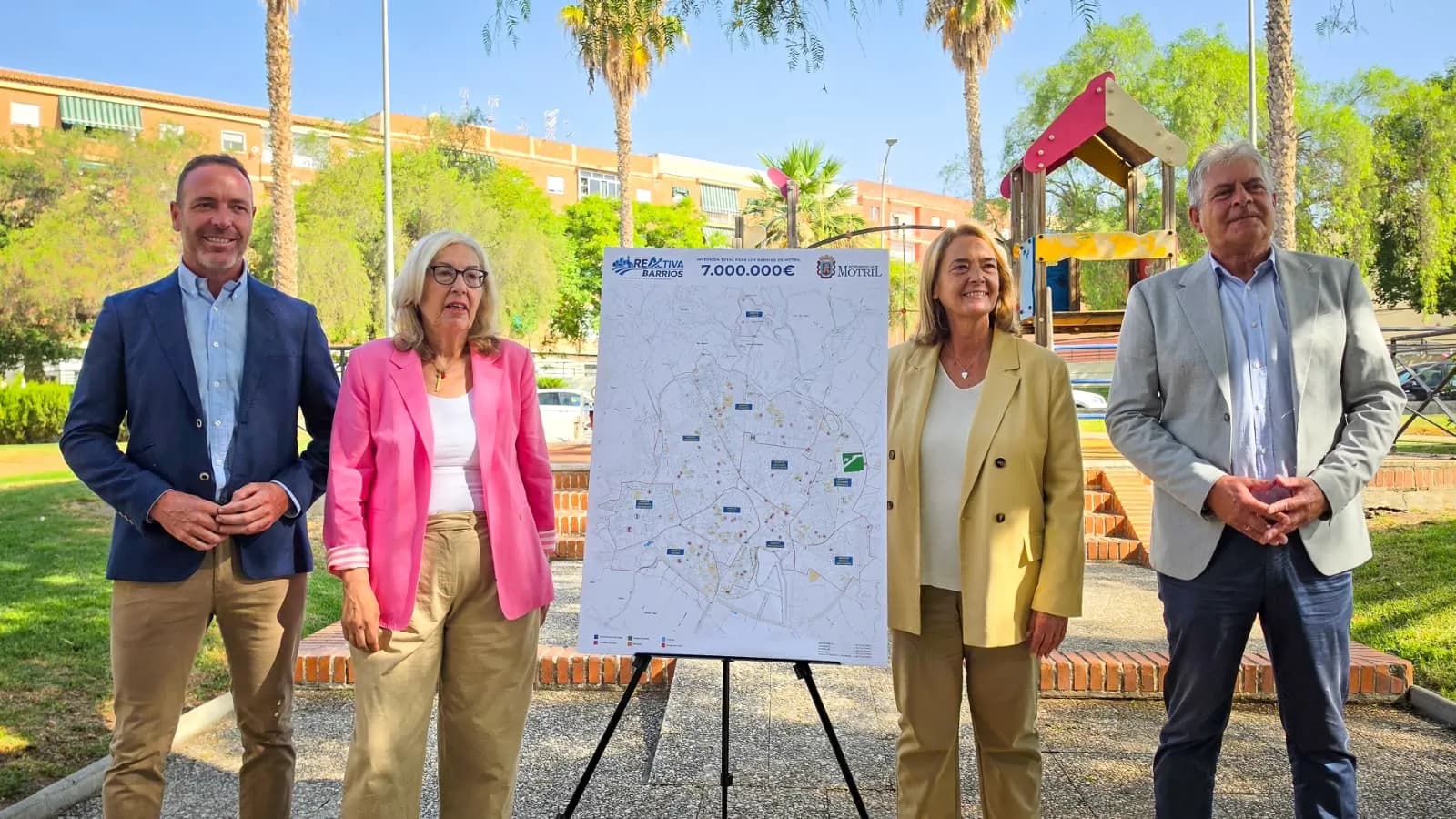 El Ayuntamiento impulsa el ‘Plan Reactiva Barrios’ con una inversión «histórica de 7 millones de euros para transformar Motril»