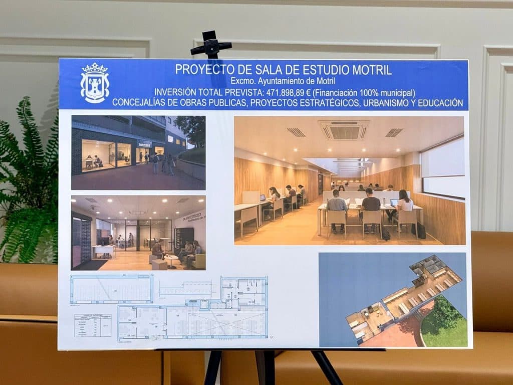 Abierta la licitación del proyecto de casi 500.000 euros de la futura sala de estudio municipal en Motril
