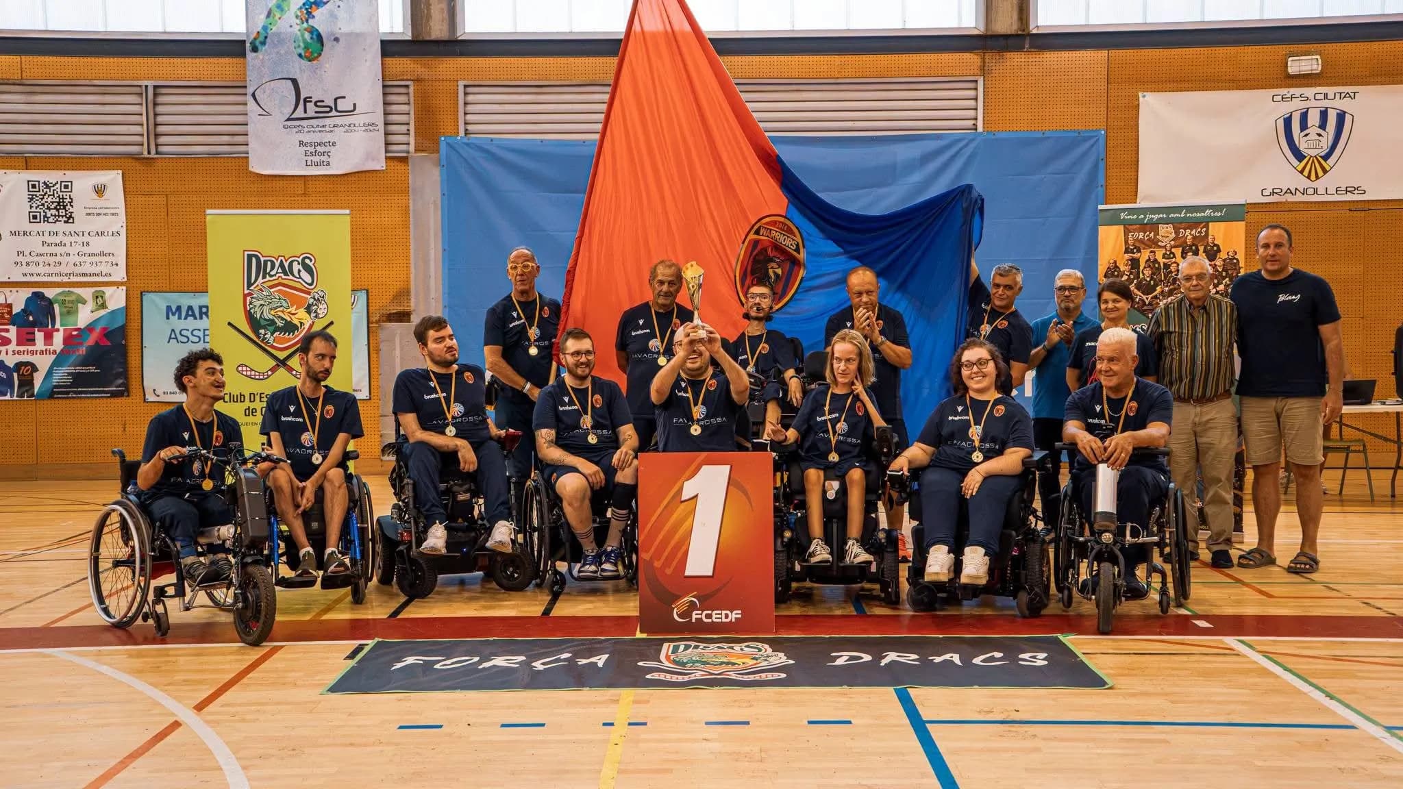 Macron Warriors Sabbioneta se corona en el IV Torneo Internacional DRACS de hockey en silla de ruedas eléctrica