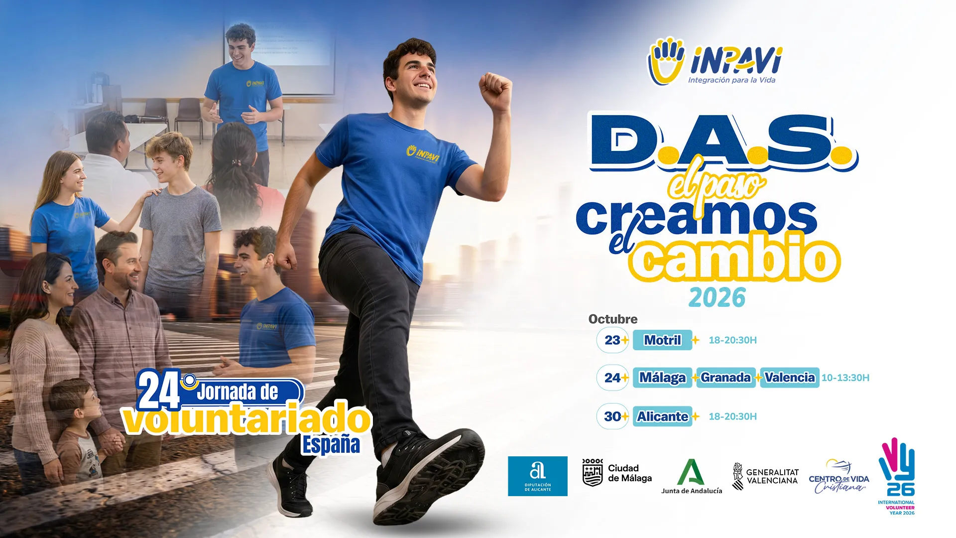 INPAVI celebra en su 24º Jornada de Voluntariado bajo el lema «DAS el paso, creamos el cambio», impulsando la solidaridad y el compromiso social