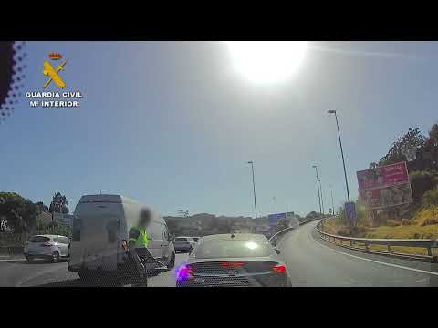 LA GUARDIA CIVIL INTERCEPTA UN VEHÍCULO CIRCULANDO EN SENTIDO CONTRARIO EN EL ACCESO A LA A-49